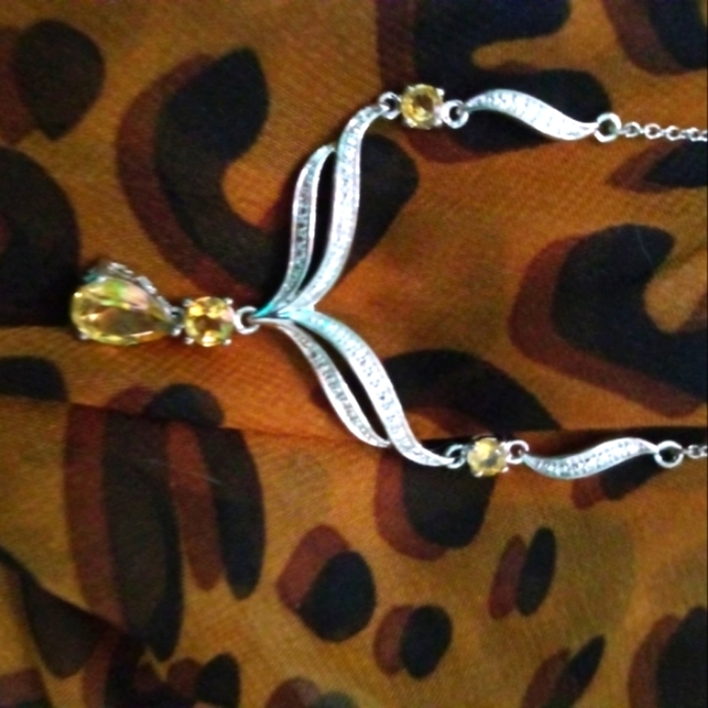 NewDoubleChevronCitrineNecklace